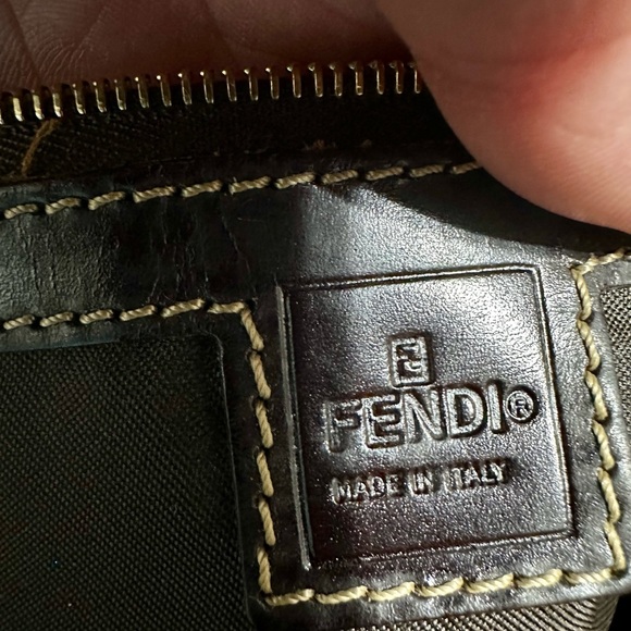 FENDI ❤️🌟 FF MONOGRAM COATED CANVAS BOSTON BAG ⭐️ - Picture 5 of 7